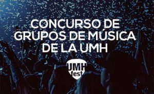 Banner del Concurso de Grupos de Música de la UMH
