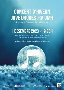 Cartel del Concierto de invierno por la Joven Orquesta UMH