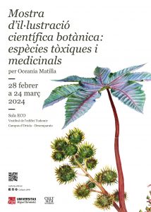 Cartell de la Mostra d'il·lustració científica botànica: espècies tòxiques i medicinals