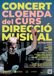 Cartell del Concert del Curso de Direcció Musical