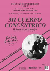 Cartell de «Mi cuerpo concéntrico» 