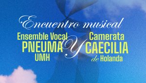 Banner del concierto de Pneuma y la Camerata Caecilia