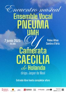 Cartel de concierto de Pneuma y la Camerata Caecilia