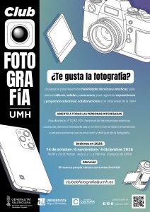 Cartel del Club de fotografía