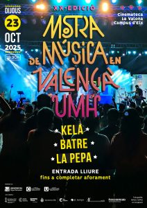 Cartell de la Mostra de música en valencià