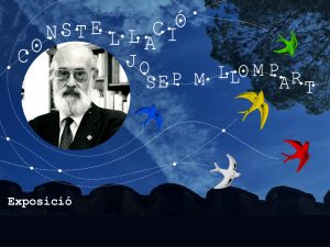 Bàner de l'exposició Constel·lació Llompart