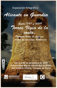 Cartel de la exposición Torres vigías de la costa
