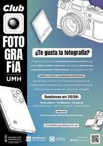 Cartel del Club de fotografía UMH