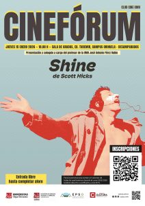 Cartel del Cinefórum de la película Shine
