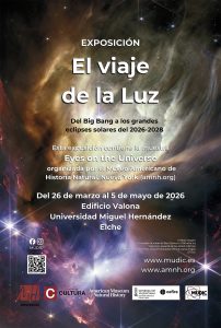 Cartel de la exposición El viaje de la Luz